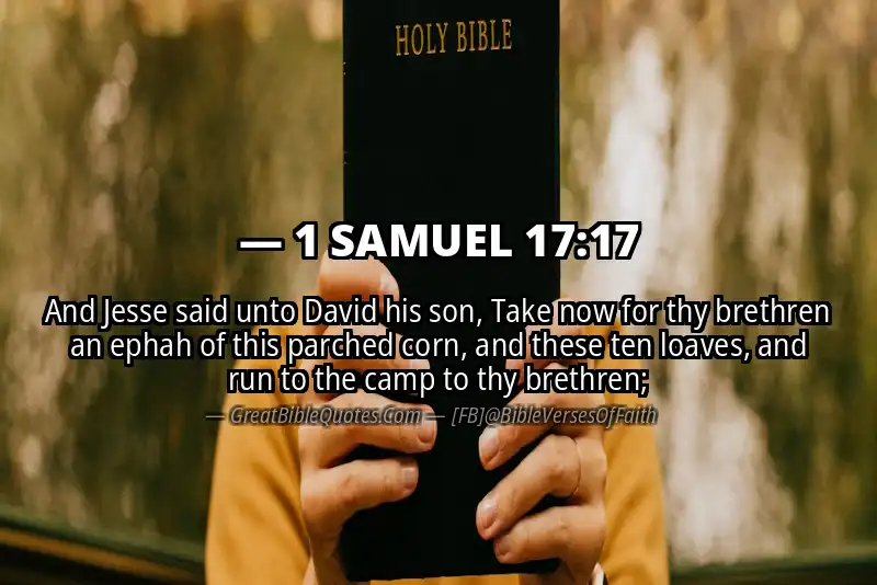 1 SAMUEL 17:17 Verse