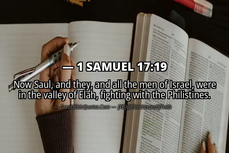 1 SAMUEL 17:19 Verse
