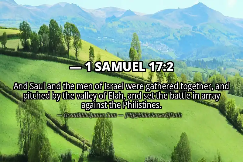 1 SAMUEL 17:2 Verse