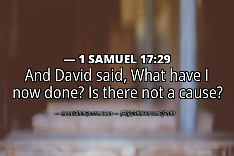 1 SAMUEL 17:29 Verse