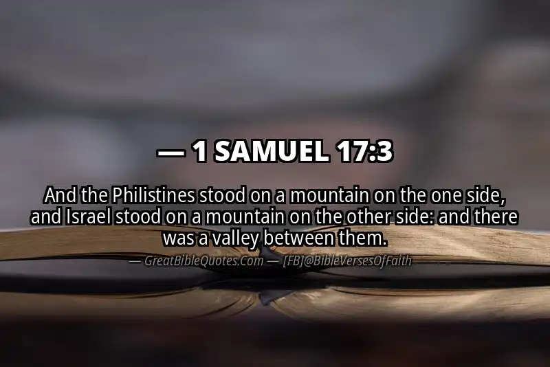 1 SAMUEL 17:3 Verse