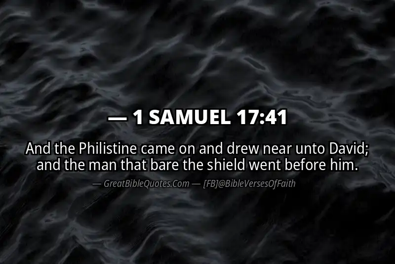 1 SAMUEL 17:41 Verse