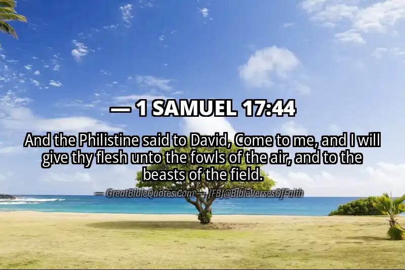 1 SAMUEL 17:44 Verse