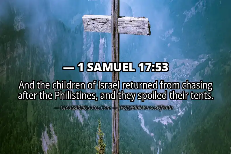 1 SAMUEL 17:53 Verse