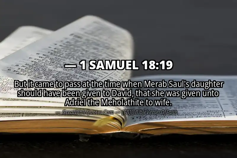 1 SAMUEL 18:19 Verse