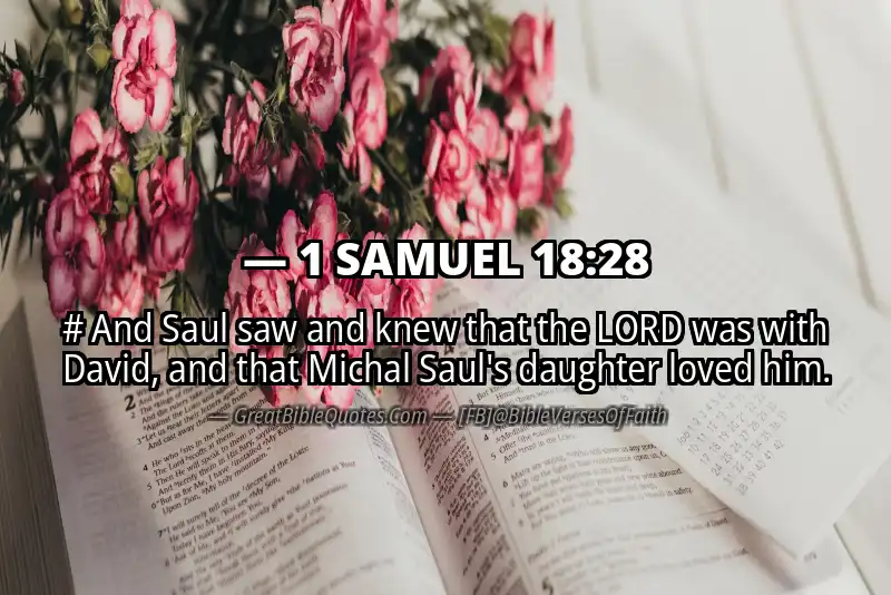 1 SAMUEL 18:28 Verse