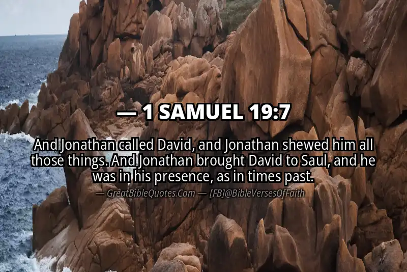 1 SAMUEL 19:7 Verse