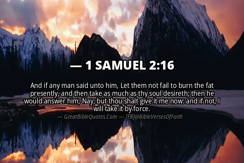 Bible verse: 1 SAMUEL 2:16 Image