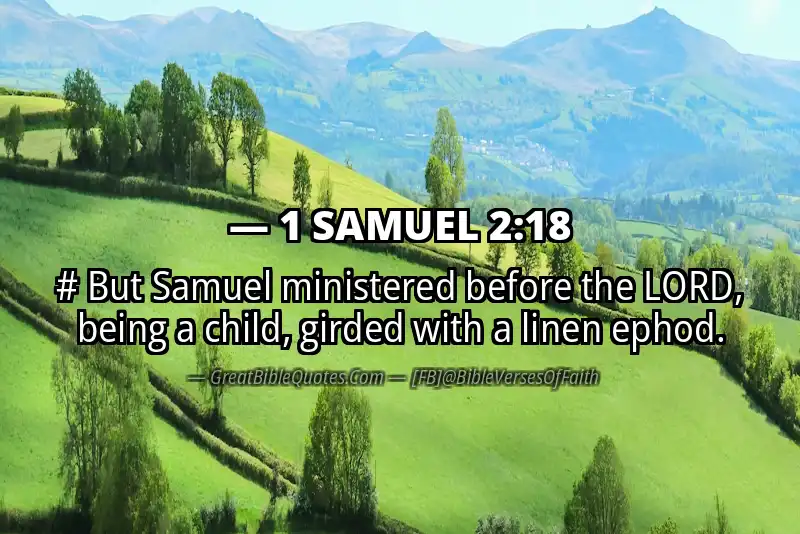 Bible verse: 1 SAMUEL 2:18 Image