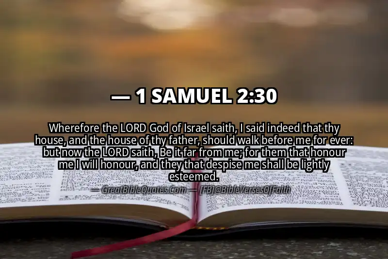 Bible verse: 1 SAMUEL 2:30 Image
