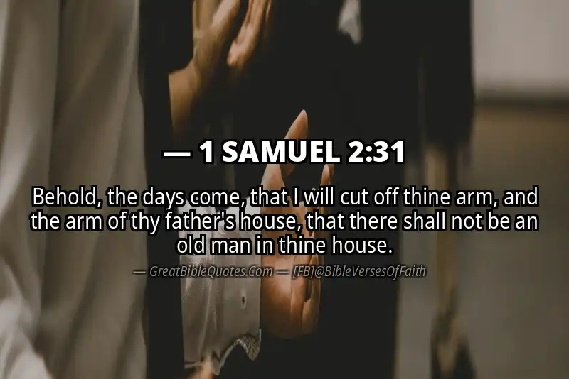 1 SAMUEL 2:31 Verse Image