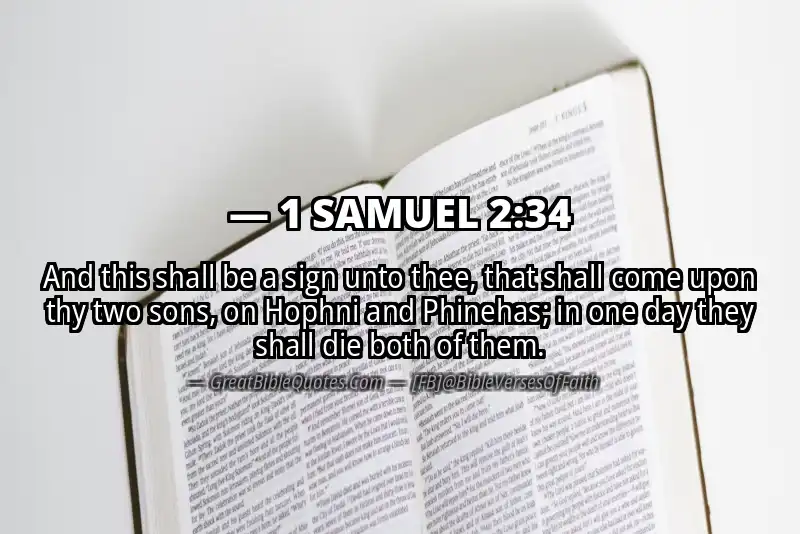 Bible verse: 1 SAMUEL 2:34 Image
