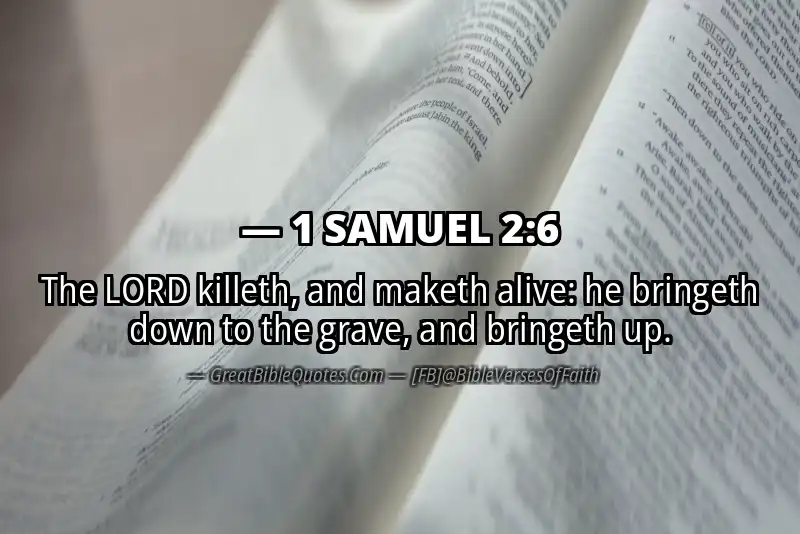 1 SAMUEL 2:6 Verse