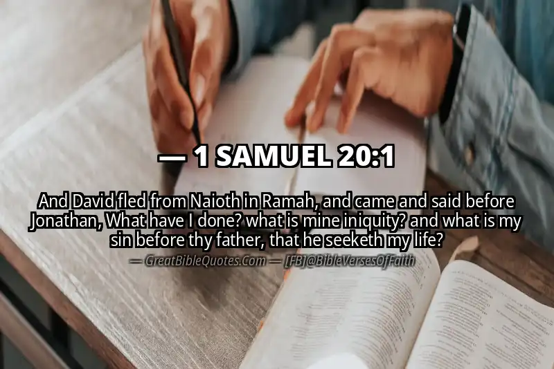 1 SAMUEL 20:1 Verse