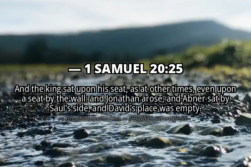 Bible verse: 1 SAMUEL 20:25 Image