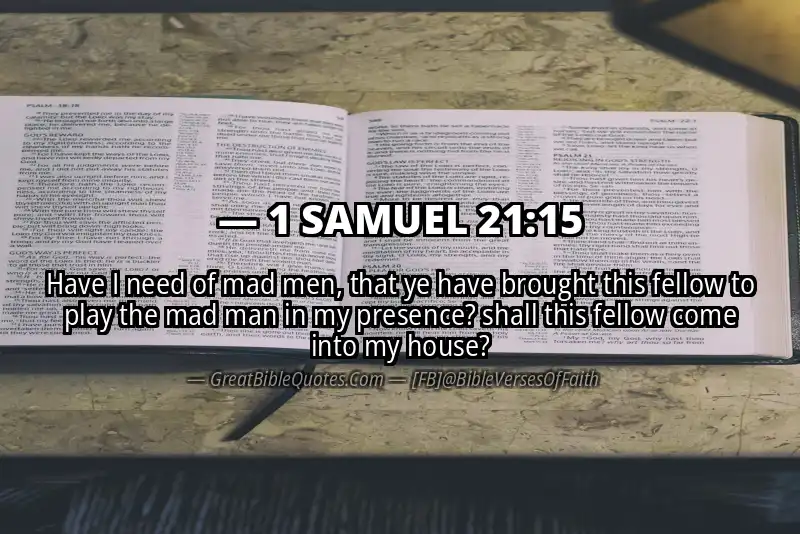 Bible verse: 1 SAMUEL 21:15 Image