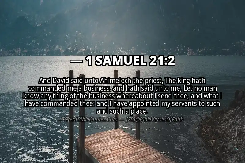 Bible verse: 1 SAMUEL 21:2 Image