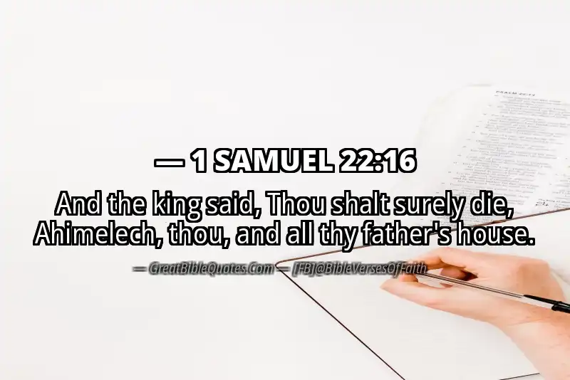 Bible verse: 1 SAMUEL 22:16 Image