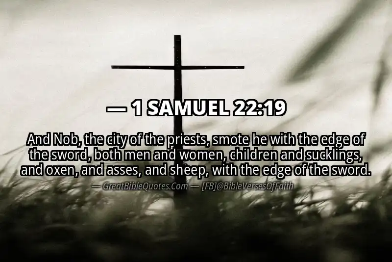 Bible verse: 1 SAMUEL 22:19 Image