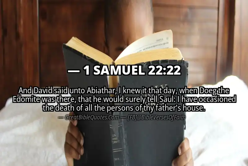 1 SAMUEL 22:22 Verse