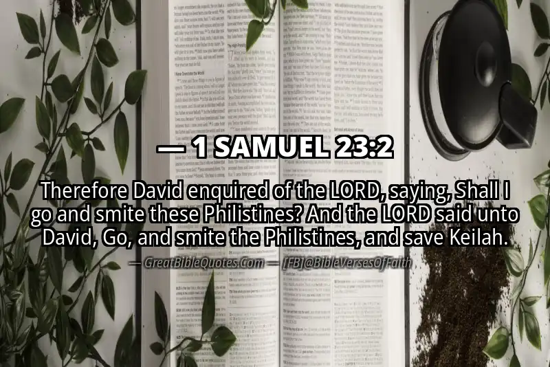 1 SAMUEL 23:2 Verse