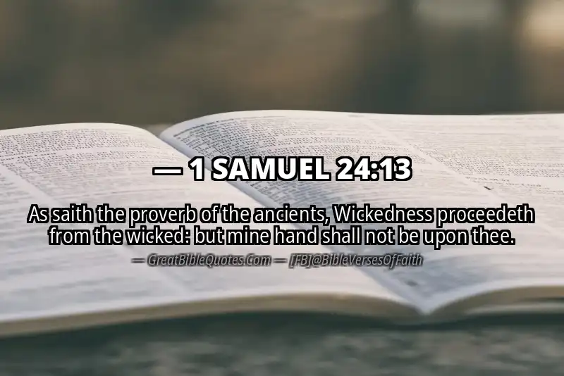 Bible verse: 1 SAMUEL 24:13 Image