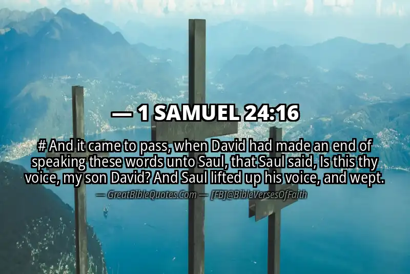 Bible verse: 1 SAMUEL 24:16 Image
