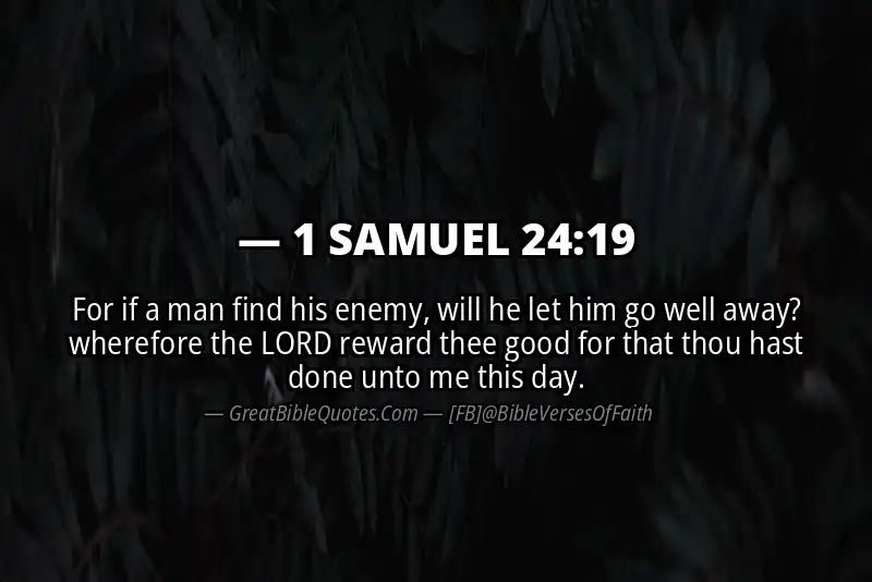 Bible verse: 1 SAMUEL 24:19 Image