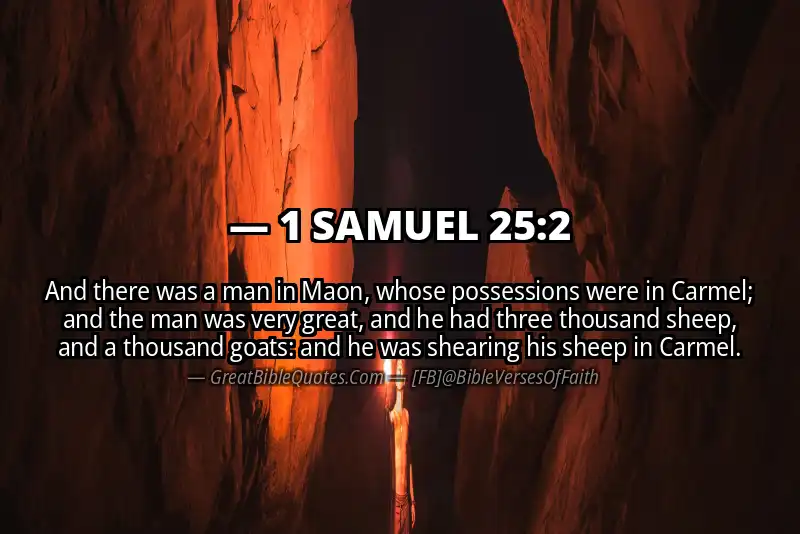 Bible verse: 1 SAMUEL 25:2 Image