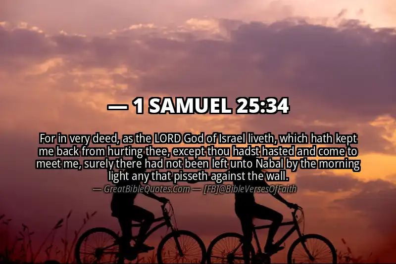 1 SAMUEL 25:34 Verse