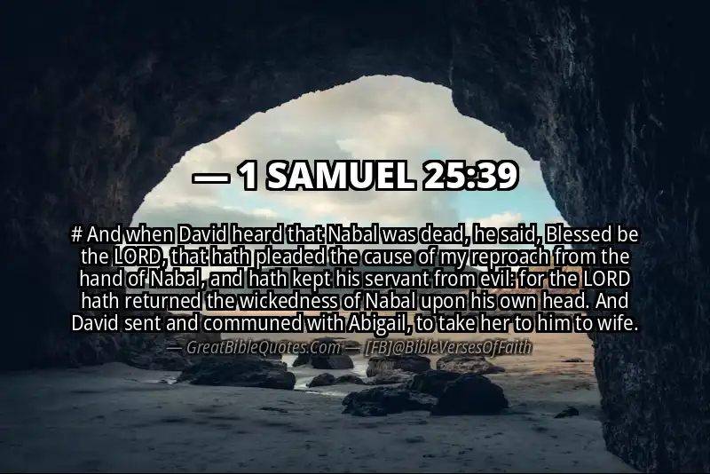 1 SAMUEL 25:39 Verse
