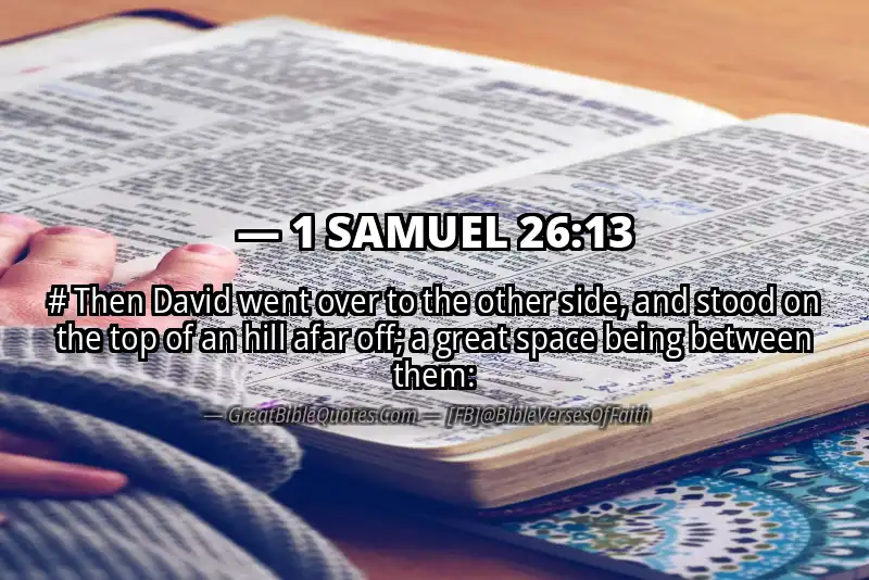 Bible verse: 1 SAMUEL 26:13 Image