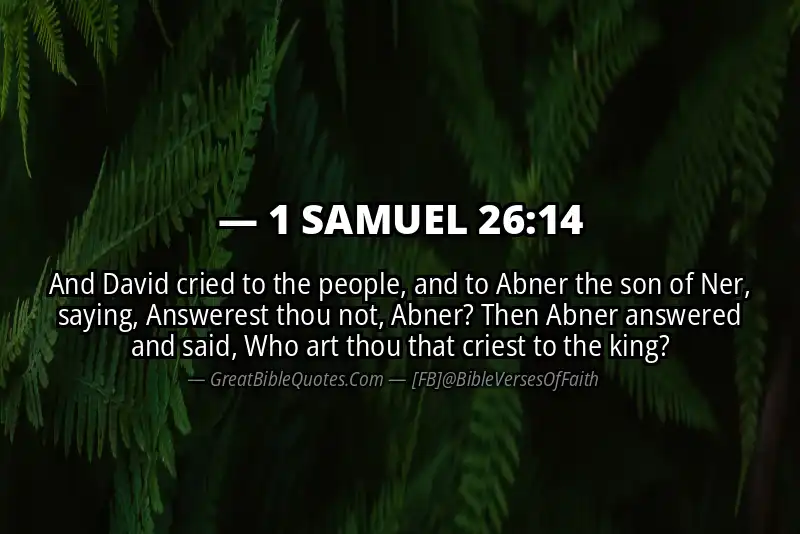 Bible verse: 1 SAMUEL 26:14 Image