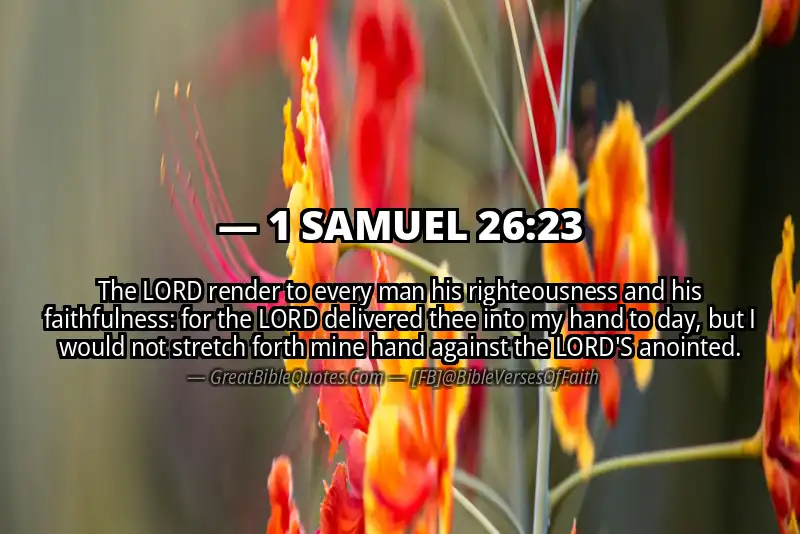 Bible verse: 1 SAMUEL 26:23 Image