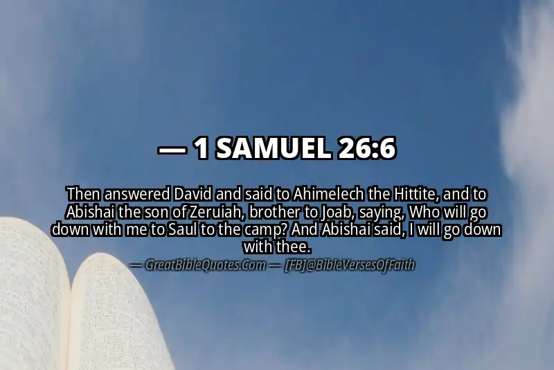 Bible verse: 1 SAMUEL 26:6 Image