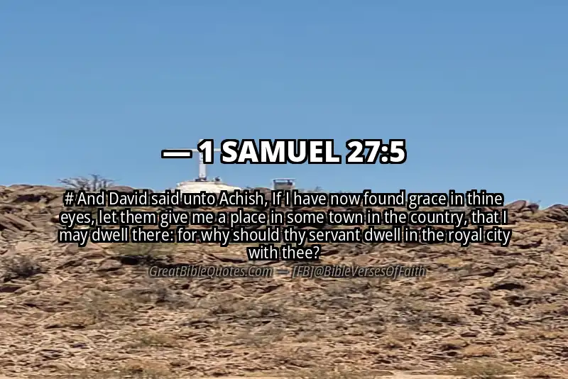 1 SAMUEL 27:5 Verse