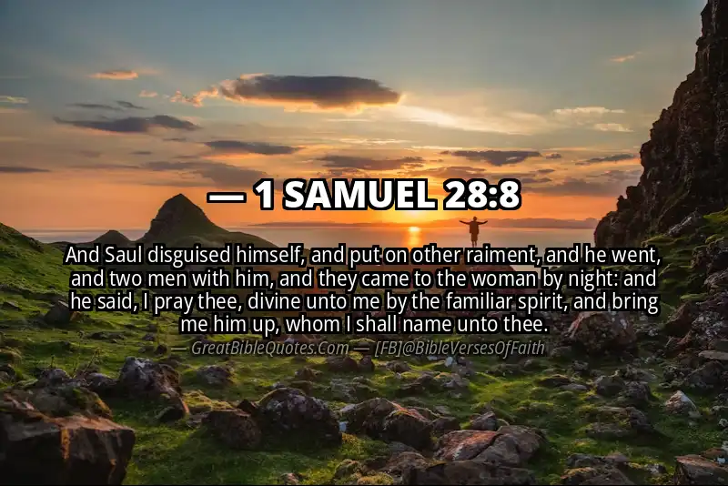 1 SAMUEL 28:8 Verse