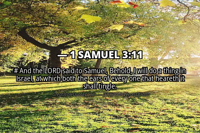 1 SAMUEL 3:11 Verse Image