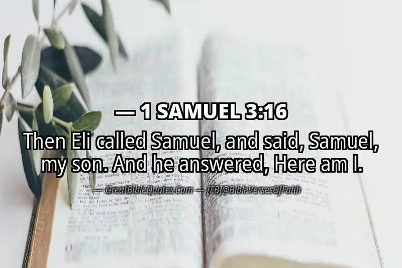 Bible verse: 1 SAMUEL 3:16 Image