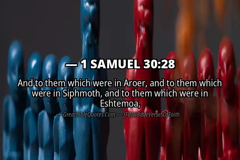 Bible verse: 1 SAMUEL 30:28 Image