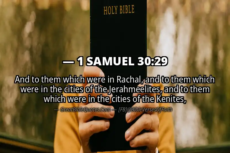 1 SAMUEL 30:29 Verse Image