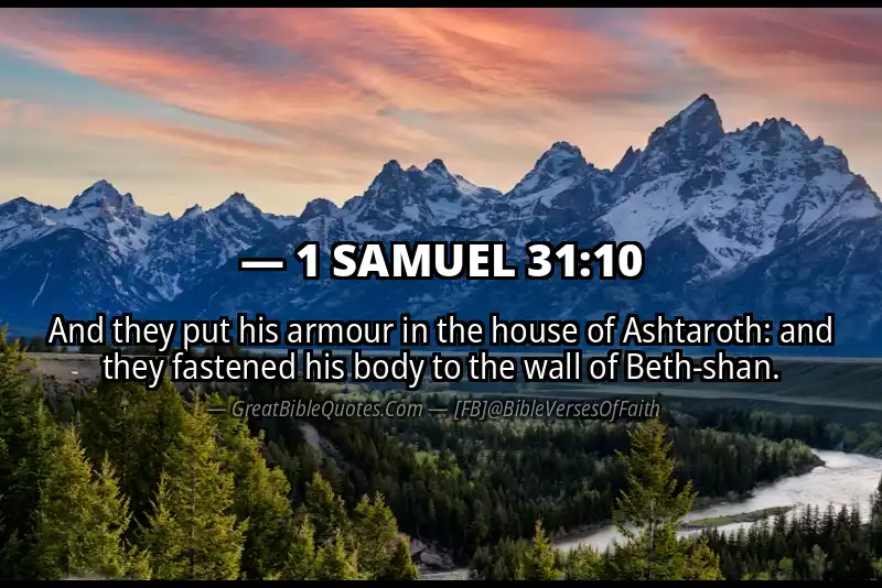 1 SAMUEL 31:10 Verse