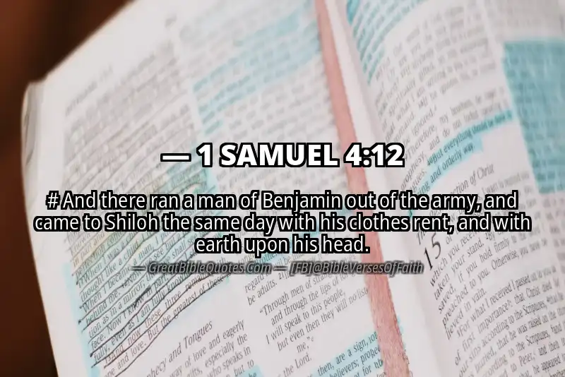 1 SAMUEL 4:12 Verse