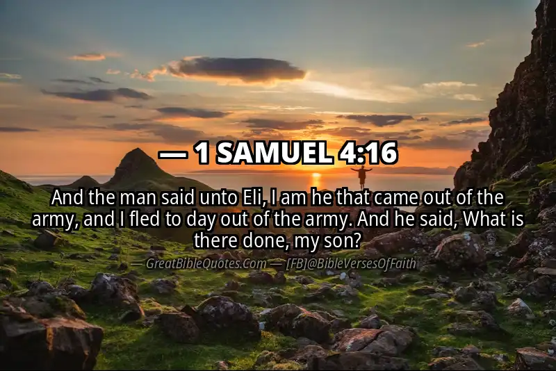 1 SAMUEL 4:16 Verse