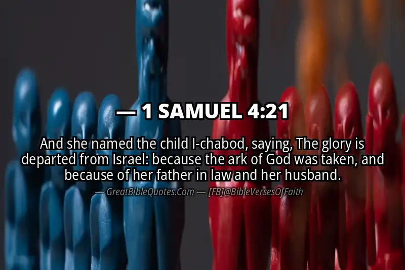 1 SAMUEL 4:21 Verse
