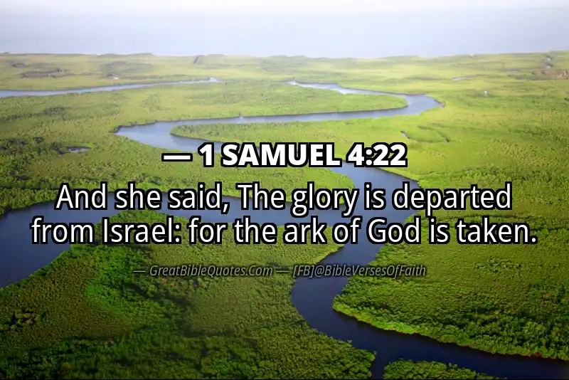 1 SAMUEL 4:22 Verse