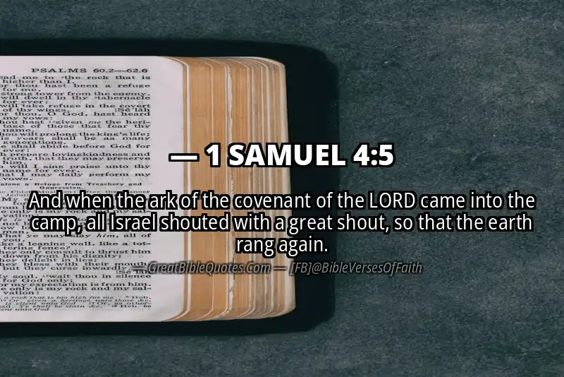 Bible verse: 1 SAMUEL 4:5 Image