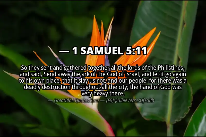 Bible verse: 1 SAMUEL 5:11 Image