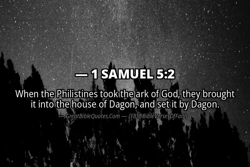 1 SAMUEL 5:2 Verse