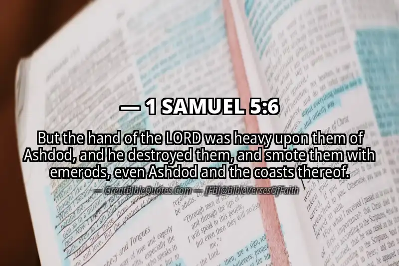 1 SAMUEL 5:6 Verse